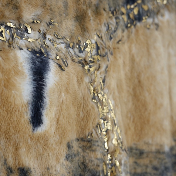 Faux Fur Cotton Blend Jacket Size S Italy designer Cappopera - Picture 7 of 15